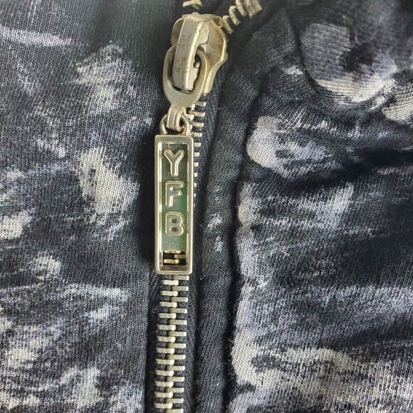 Young Fabulous & Broke Kayla Brush Stroke Moto Jacket Size Small - Picture 4 of 9